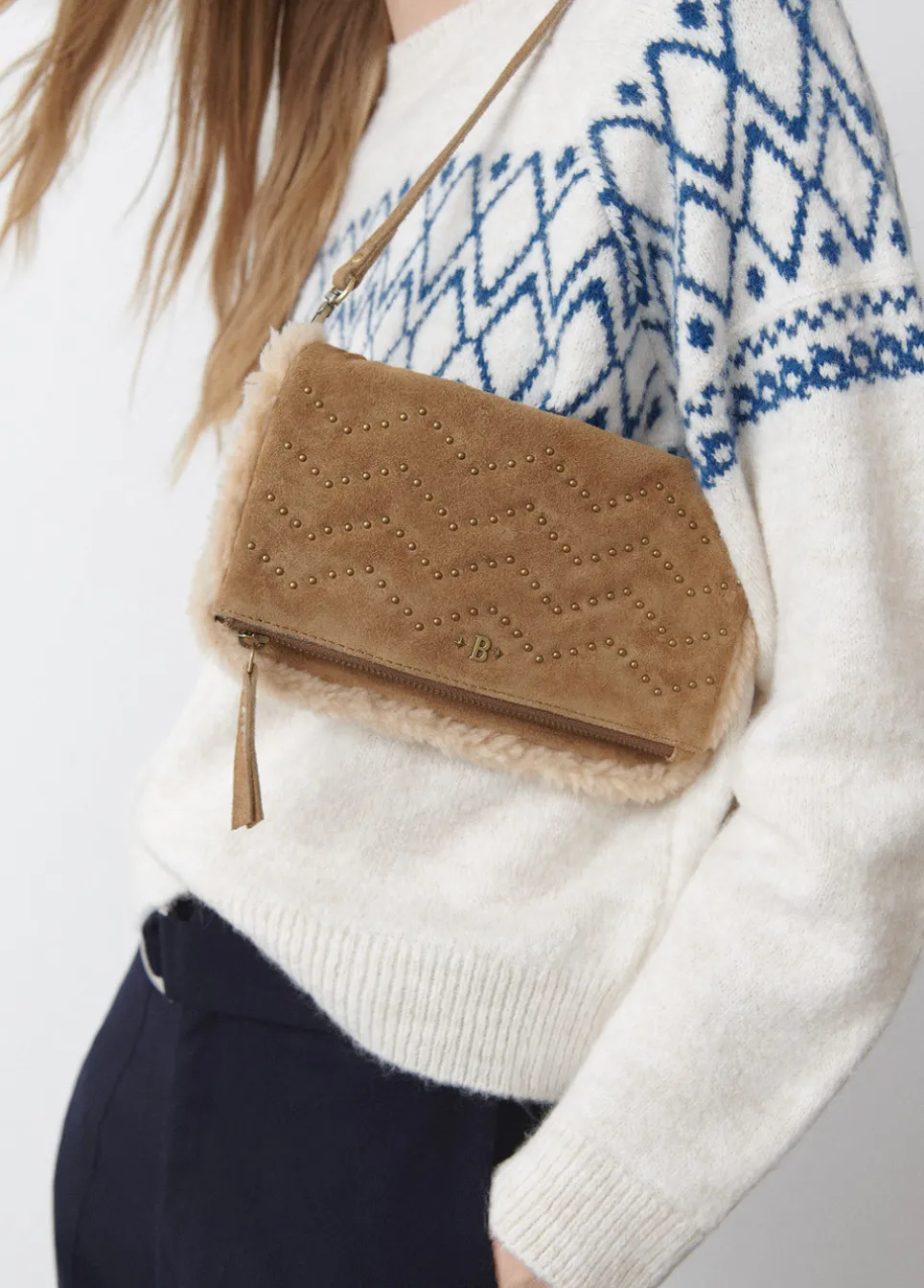 Brownie Spain Bolso Doblefaz Acolchado Tachas Piel-Mujer Bolsos