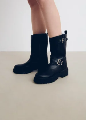 Brownie Spain Bota Motera Hebillas-Mujer Zapatos