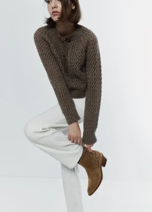 Brownie Spain Botin Tachas Talon Piel-Mujer Zapatos