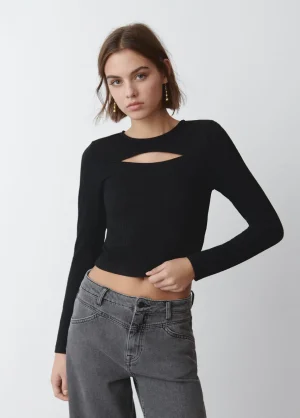 Brownie Spain Camiseta Cut Out Canale Manga Larga-Mujer Camisetas