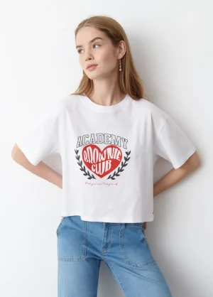 Brownie Spain Camiseta Estampado Corazon-Mujer Camisetas