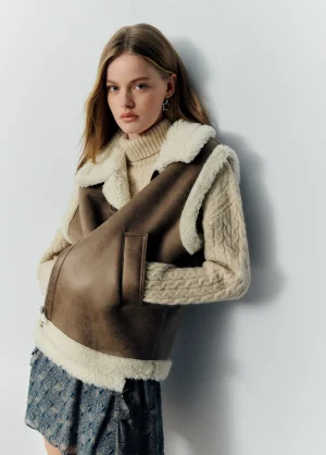 Brownie Spain Chaleco Doblefaz Efecto Piel-Mujer Abrigos Y Chaquetas