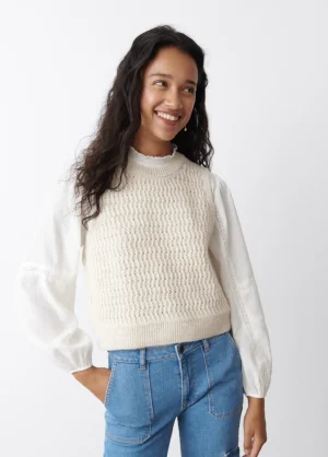 Brownie Spain Chaleco Punto Jacquard-Mujer Jerséis