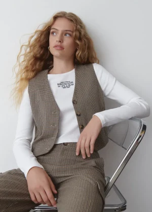 Brownie Spain Chaleco Sastre Cuadros-Mujer Tops