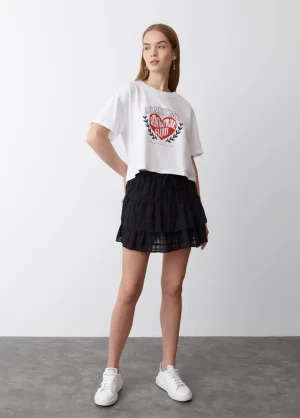 Brownie Spain Falda Volantes Textura-Mujer Faldas