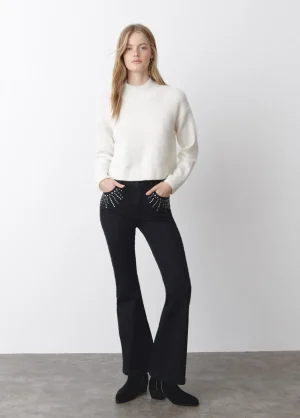 Brownie Spain Jeans Campana Tachas-Mujer Jeans