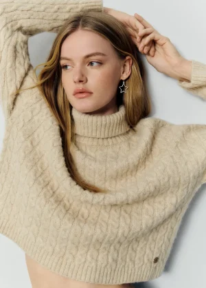 Brownie Spain Jersey Cuello Alto Trenzas-Mujer Jerséis
