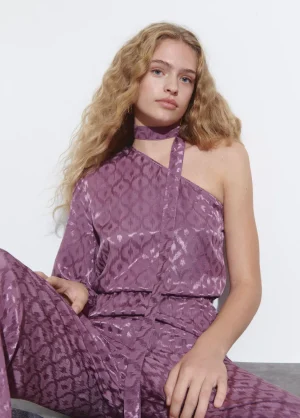 Brownie Spain Mono Asimetrico Jacquard-Mujer Vestidos
