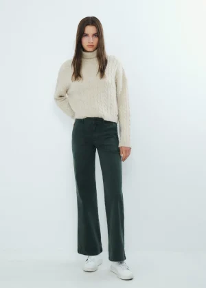 Brownie Spain Pantalon Culotte Con Bolsillos Frontales-Mujer Pantalones